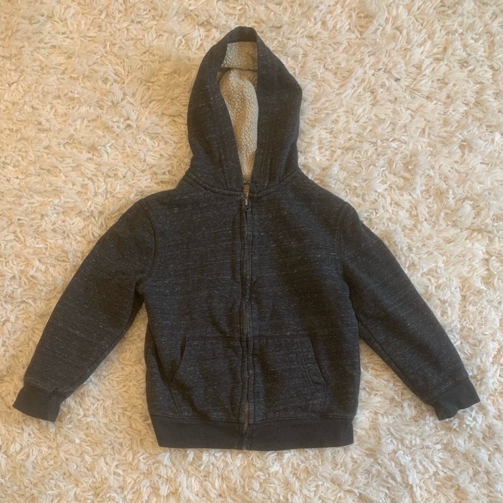 Cat & Jack Fleece-Lined Zip-Up Hoodie (S, 6/7)